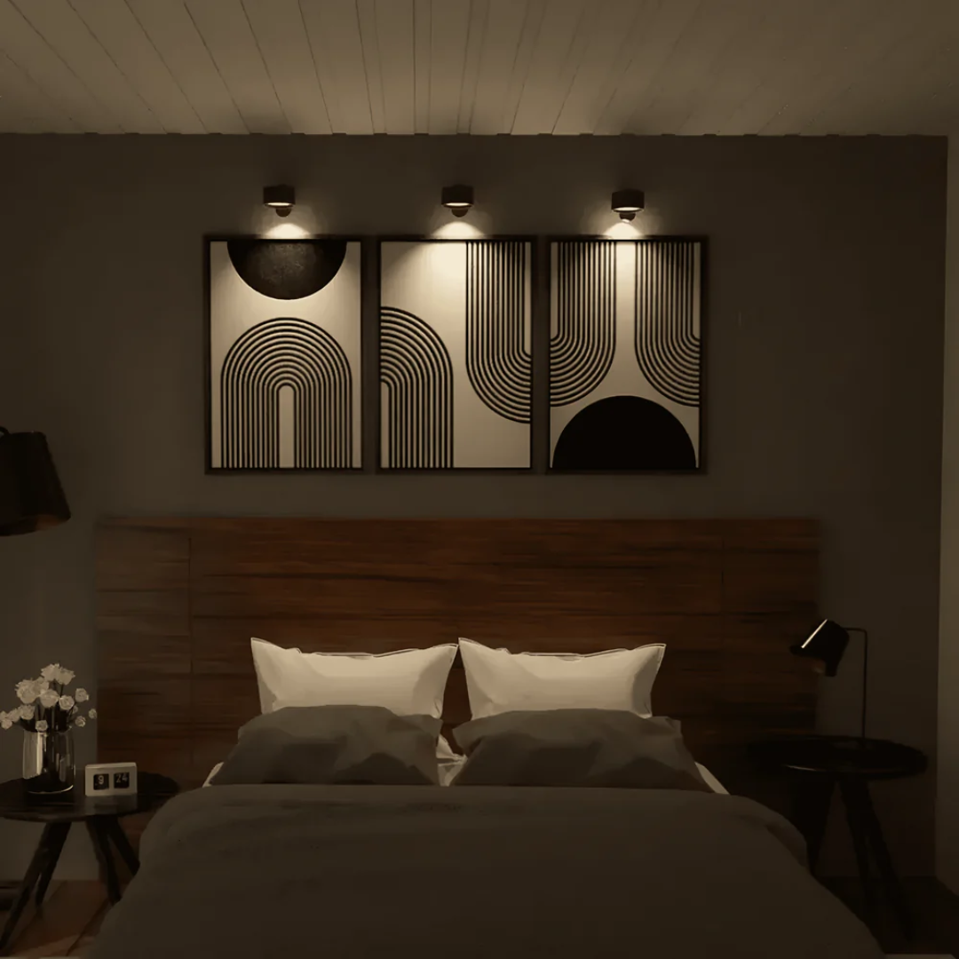 Glovia - Moderne kabellose LED-Wandlampe mit Touch-Bedienung für elegantes Licht
