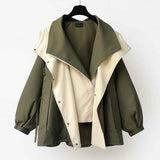 Amelia Asymmetrische Zwei-Ton-Jacke