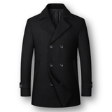 Cappotto elegante doppiopetto in lana premium - stile classico e comfort di prima classe