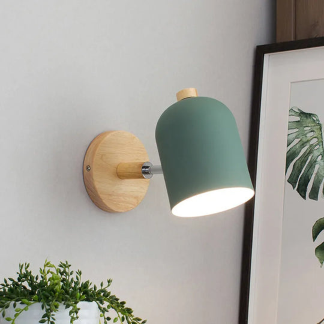 Drelis - Elegante Skandinavische Holz-Wandleuchte für eine warme und stilvolle Atmosphäre