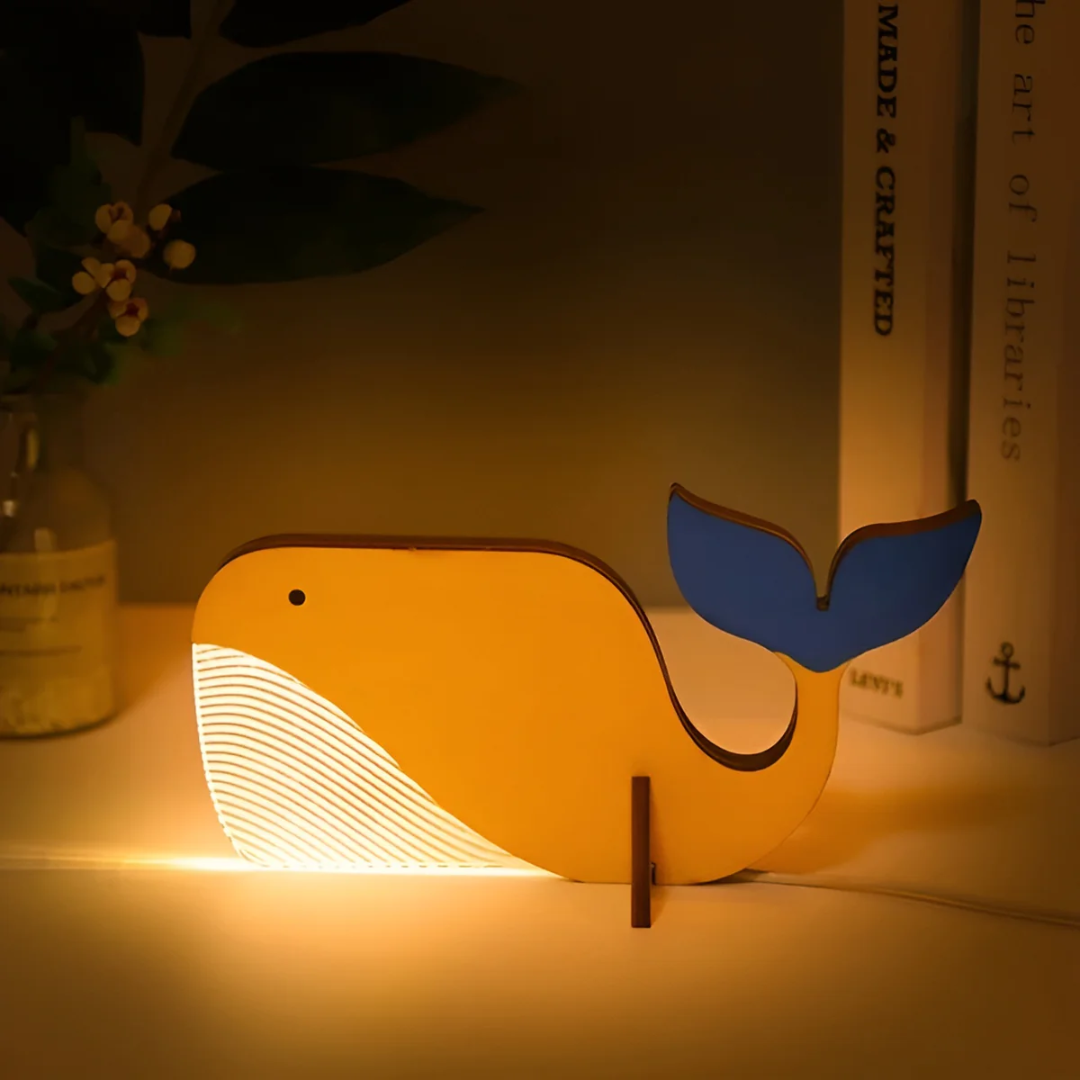 Telyx - Elegante Houten LED-Tischlampe für stilvolle Beleuchtung