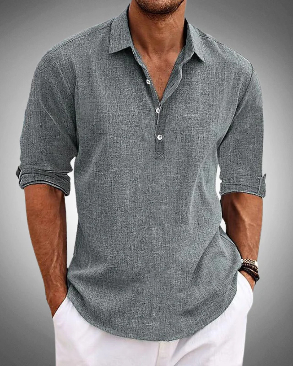Herren's Klassisch Baumwolle Hemd - Timeless Comfort in 100% Baumwolle
