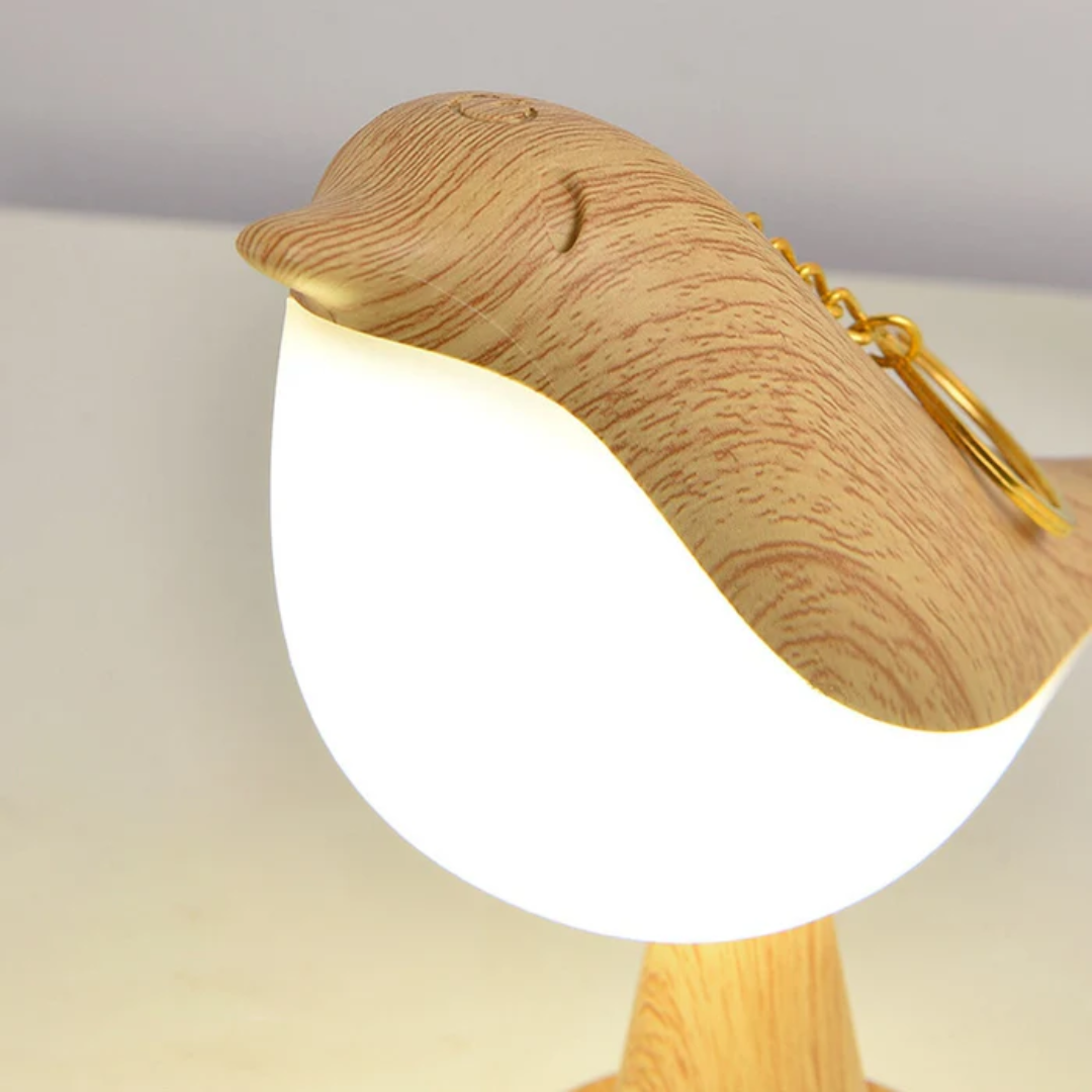Thix - Tischlampe mit Vogel-Fenster Lustig und Dekorativ
