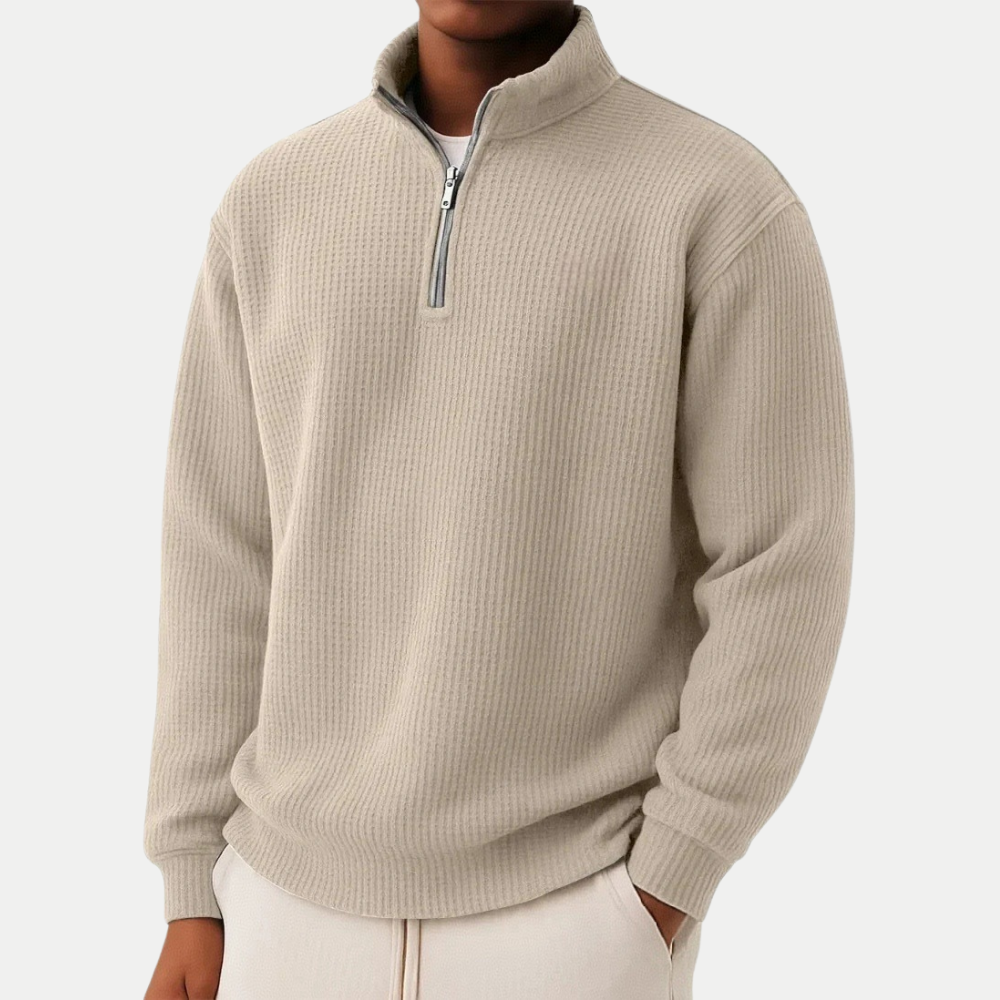 Carter Zeitloser Strickpullover mit Reißverschluss am Kragen Damen