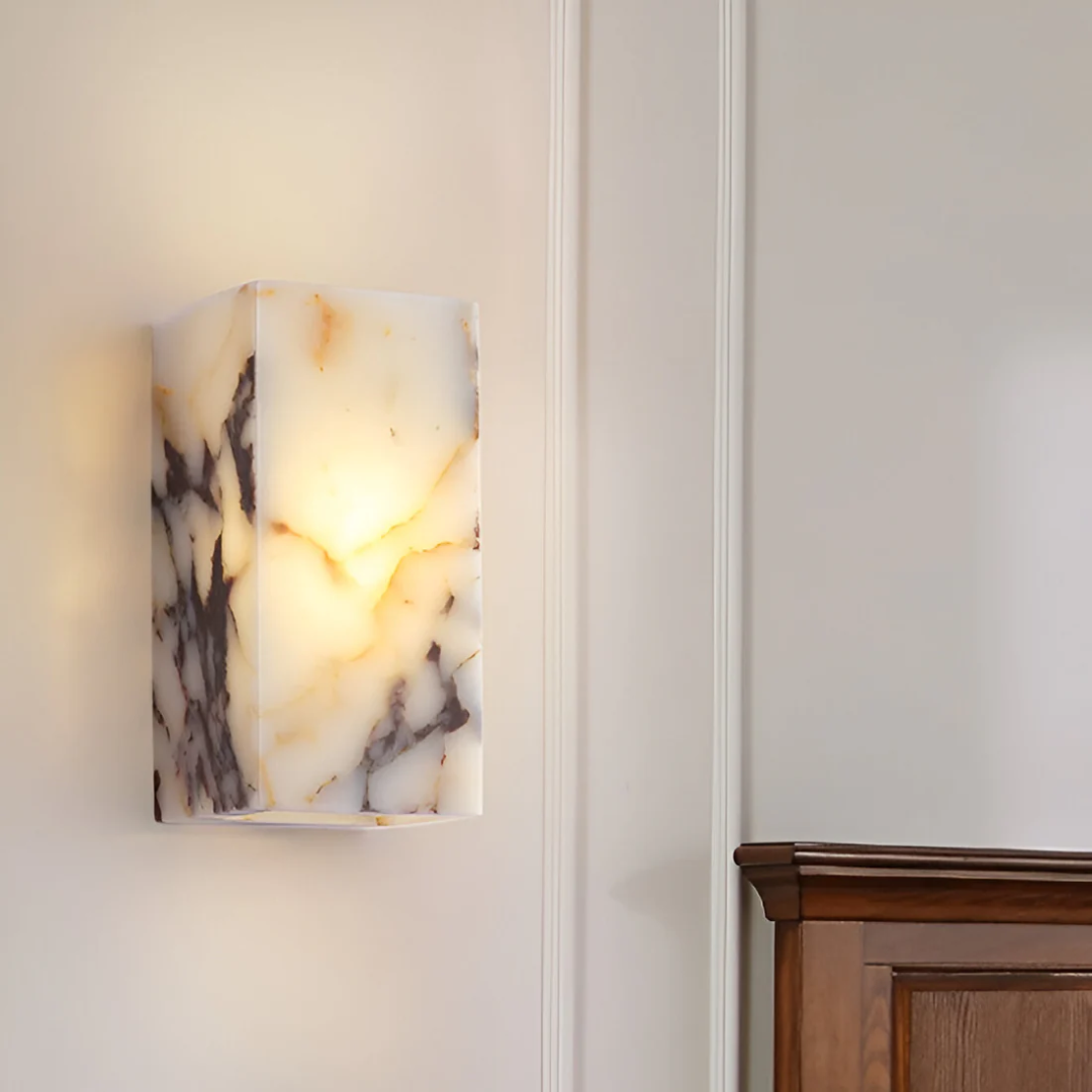 Xera - Elegante Marmor-Naturstein-Wandlampe für eine Luxuriöse Atmosphäre