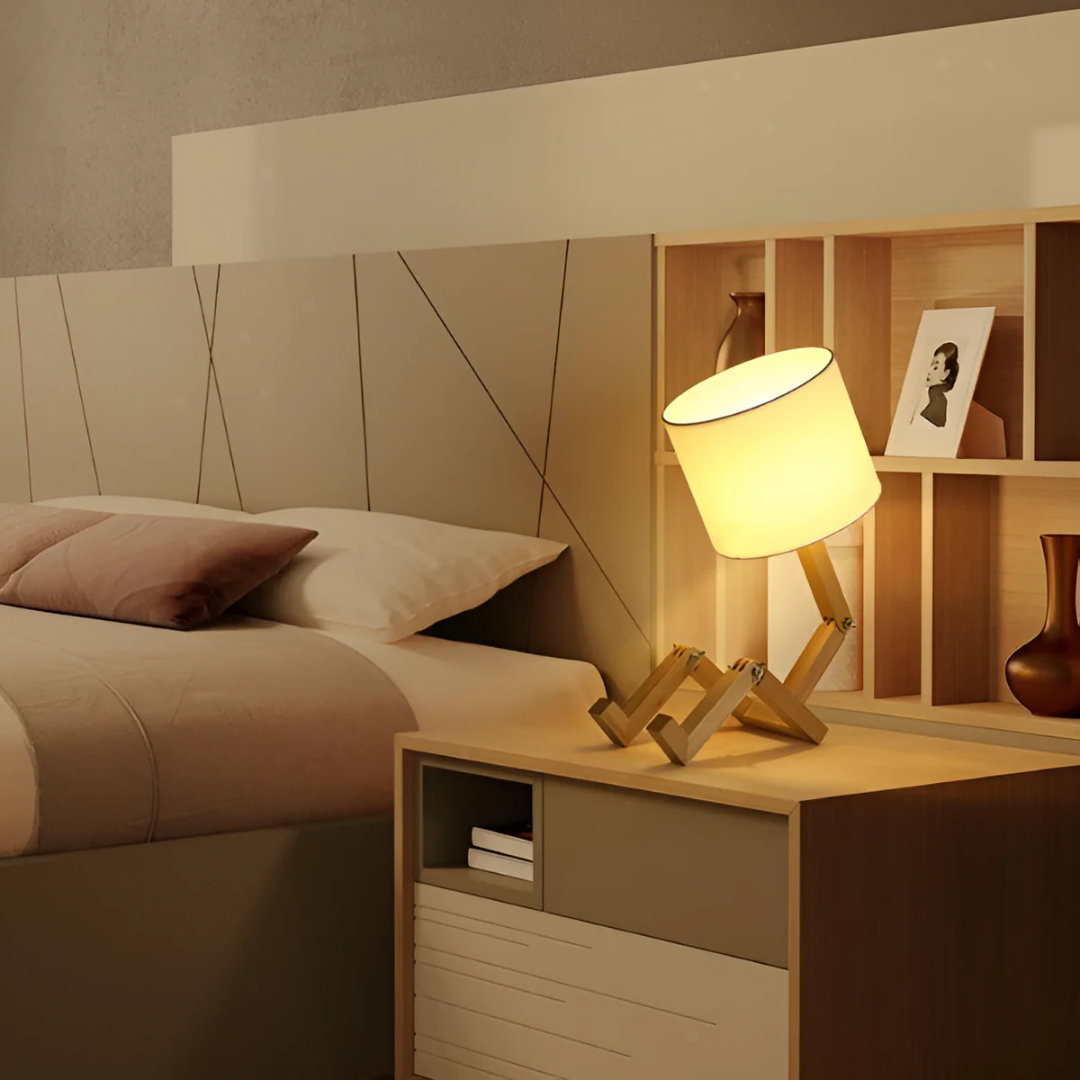 Rilna - Moderne Flexibele Houten Tafellamp für Stilvolle Beleuchtung