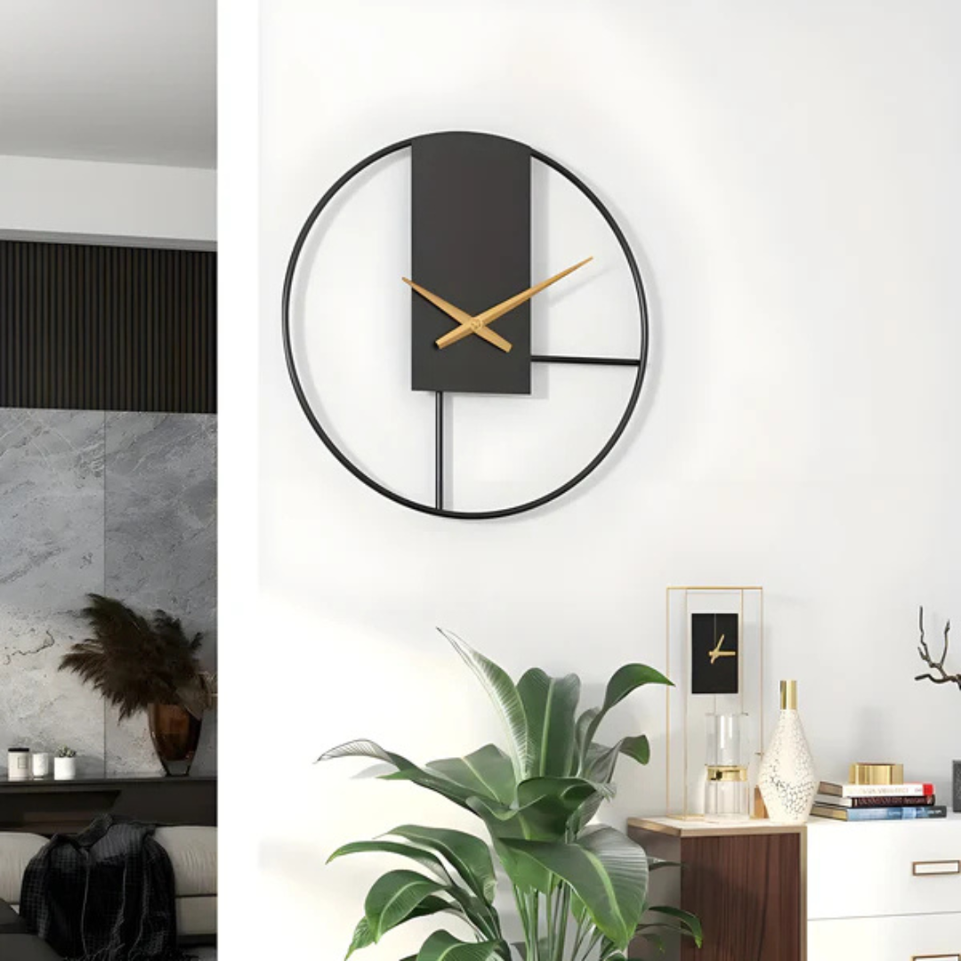 Aurum - Schlanke Minimalistische Wanduhr | Eleganz und Stil ohne Geräusche