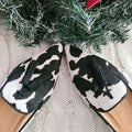Mocassini con motivo a macchie di mucca – scarpe slip-on alla moda e giocose