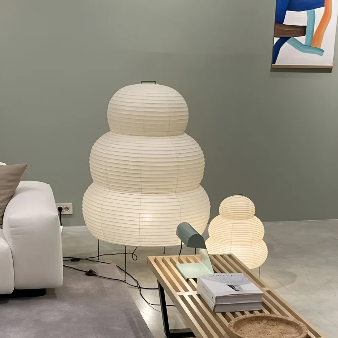 Jovis - Elegante Japanische Reispapier Stehlampe für einen stilvollen Look