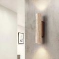 Elegant Marmor Wabi Sabi LED Væglampe til et Moderne og Atmosfærisk Interiør