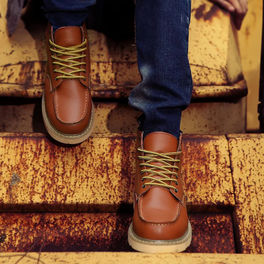 Cole - Elegante Vintage-Leder-Stiefeletten