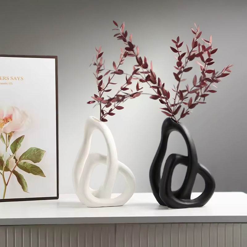 Zeitlose Keramikvase - Minimalistische Wohnaccessoires