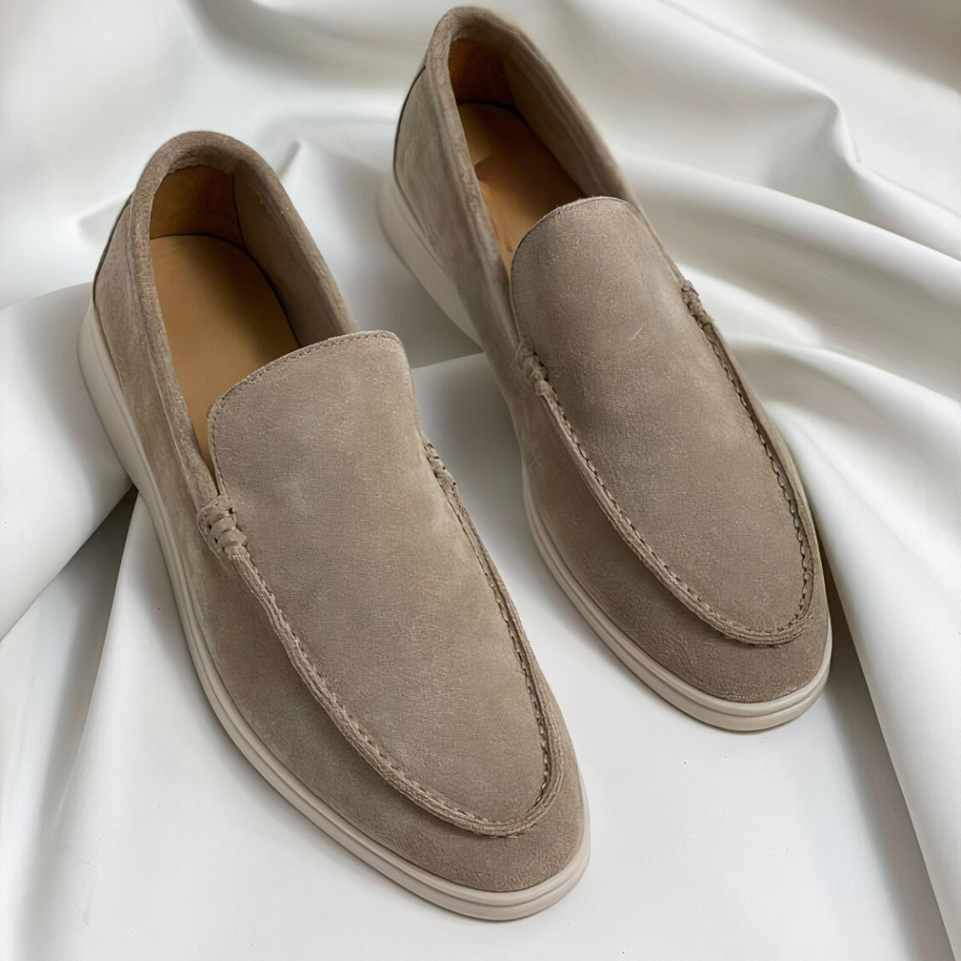 Herren Vintage Leder-Loafer