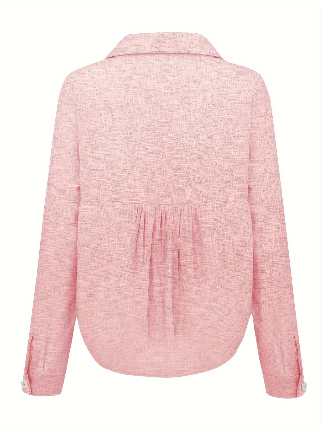 Evie – Raffinierte Langarm-Leinenbluse