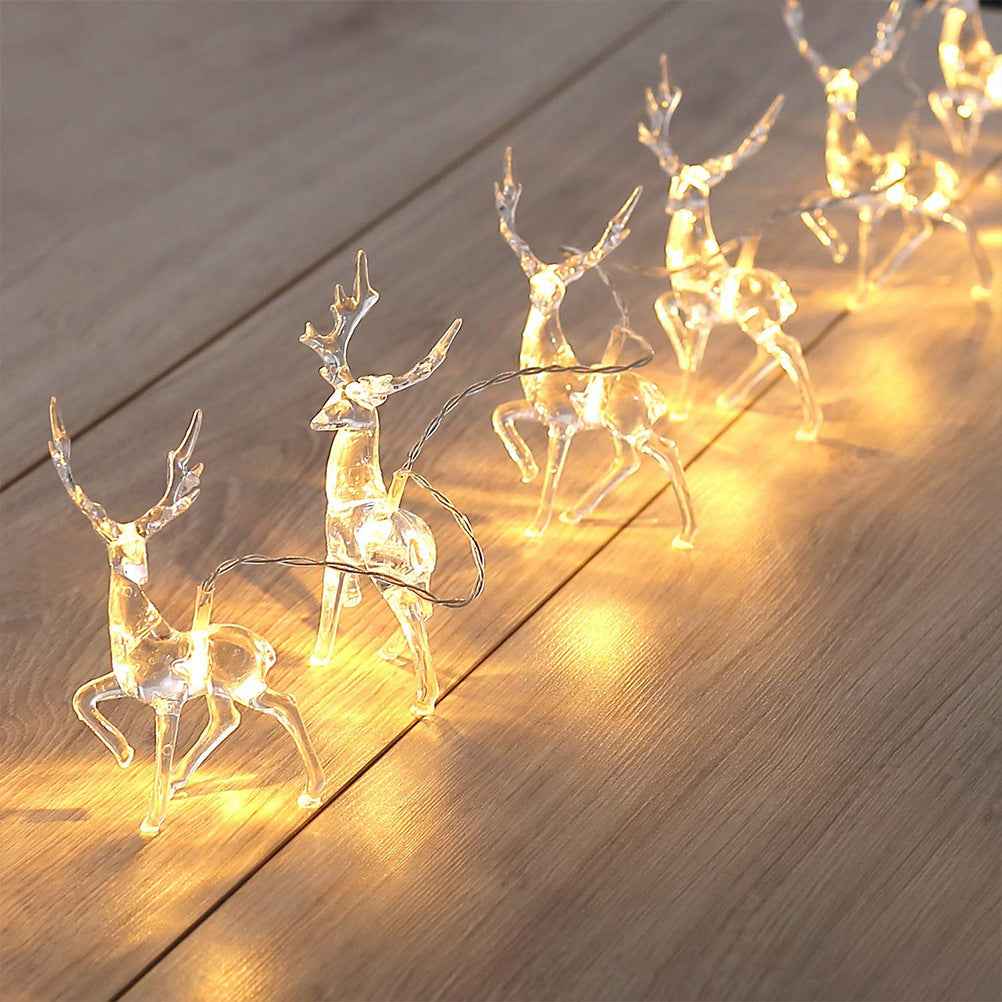 ReindeerGlow 1,5M LED Rentier-Lichterkette – Perfekt für Festliche Freude und Weihnachtsstimmung