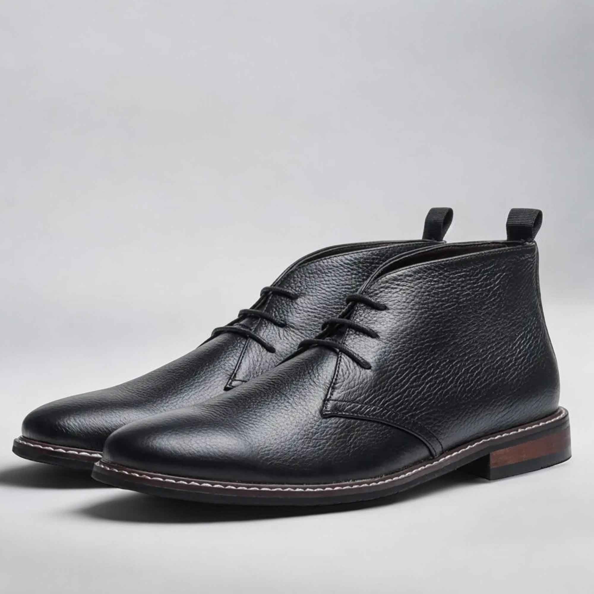 Herold - elegante Chukka-Lederschnürstiefeletten für einen stilvollen Look