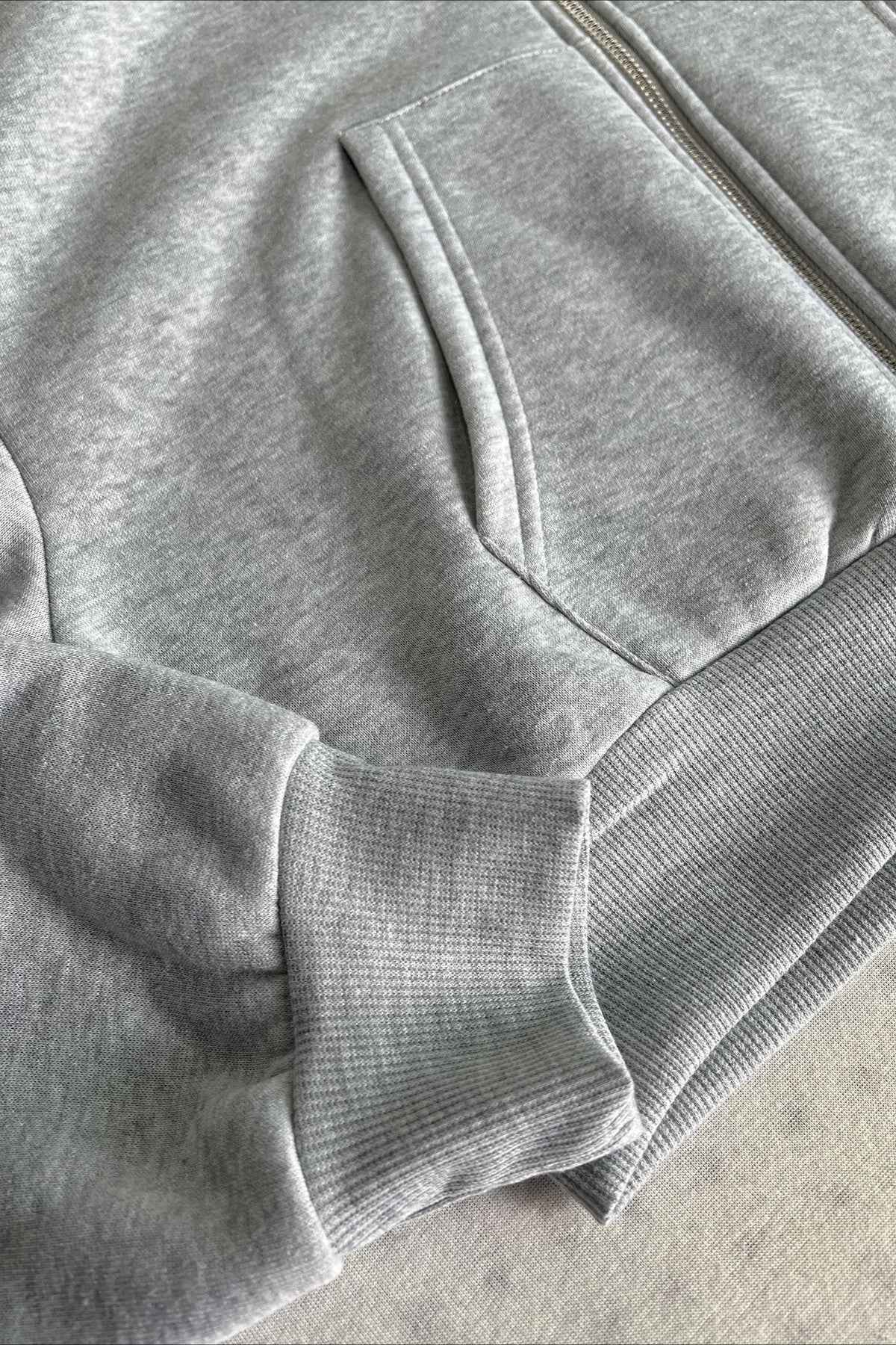 Kurzjacke mit Reißverschluss-hoodie