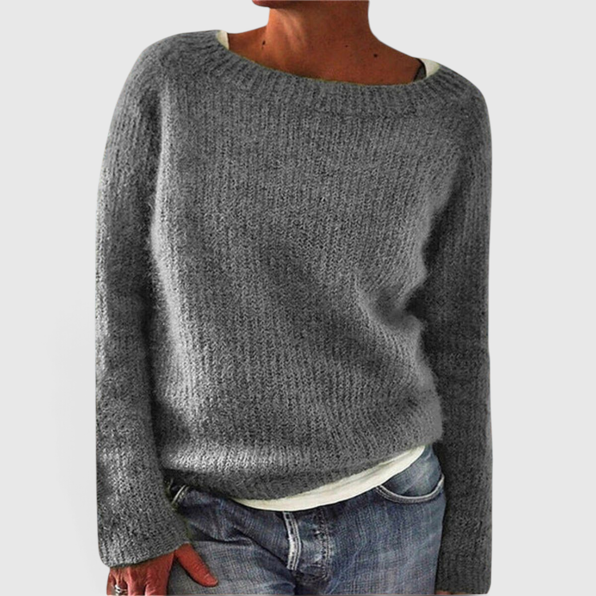 Damen Strickpullover mit lockerer Passform - Casual Pullover