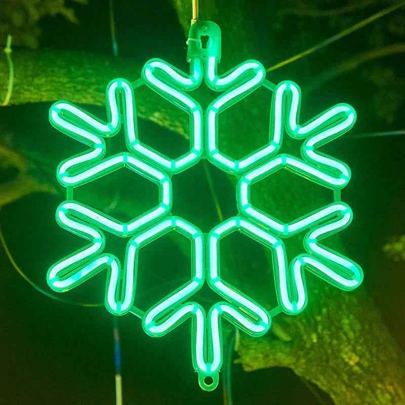 SnowGlow - Frosted Snowflake LED-Lichter mit winterlicher Eleganz
