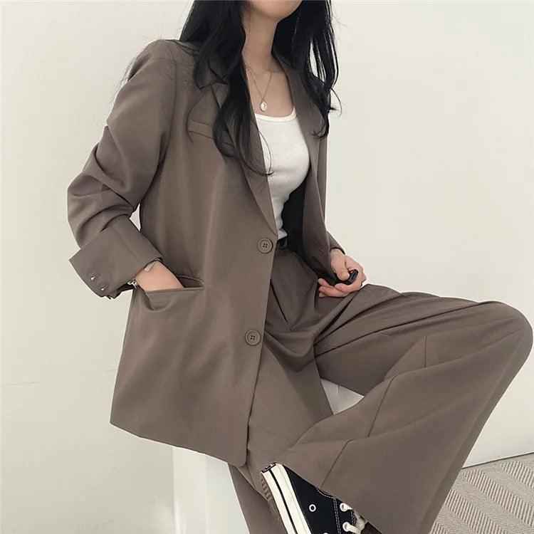 Hailey – Elegantes Damen-Damenkostüm mit langem Blazer