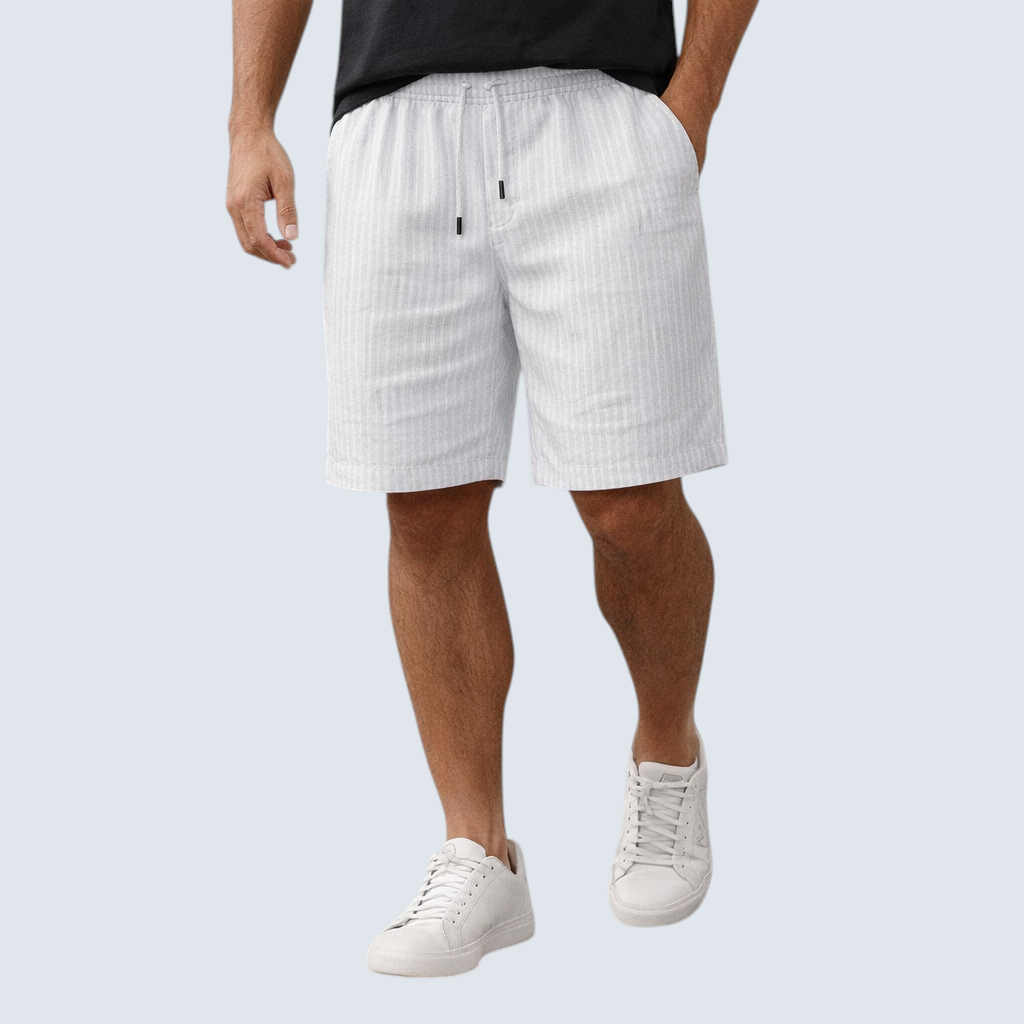 Herren Leinen-Shorts Atmungsaktiv Regular Fit für den Sommer