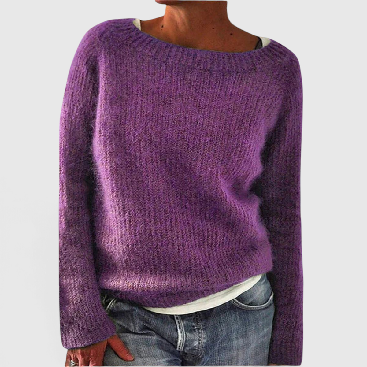 Damen Strickpullover mit lockerer Passform - Casual Pullover