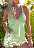 Ever Tankini-Set mit Raffungen – Bademode mit Blumenprint und figurbetonter Passform