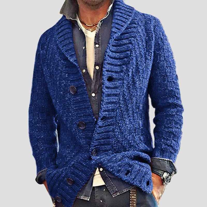 Sebastian | Vintage-Revers-Strickcardigan - zeitloser Stil und gemütlicher Tragekomfort