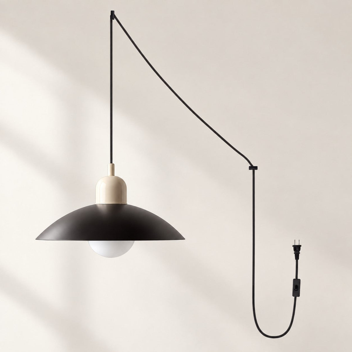 Mid Century Bauhaus Steckerpendelleuchte