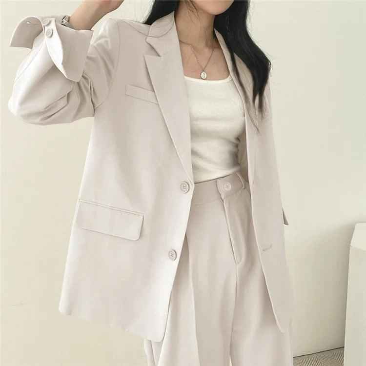 Hailey – Elegantes Damen-Damenkostüm mit langem Blazer