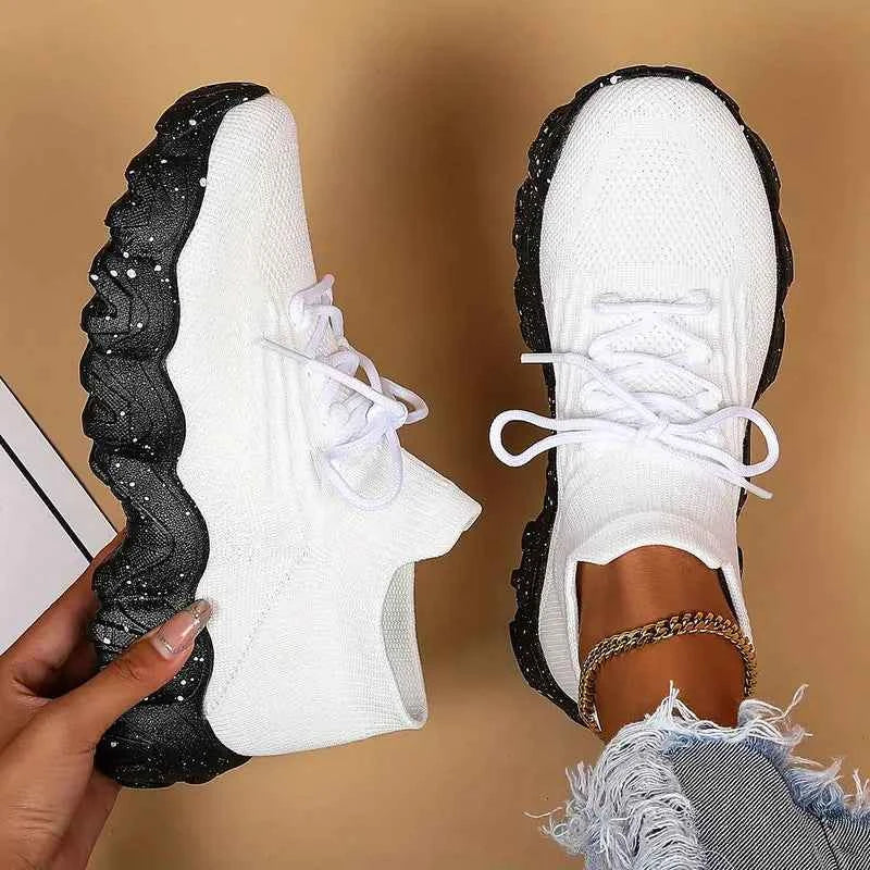 Luisa – atmungsaktive Chunky-Knit-Sneaker für ganztägigen Komfort