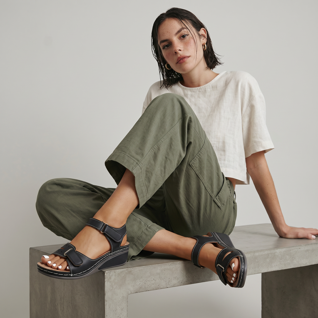 Orthopädische Komfort-Sandalen für Damen - Ganztägige Unterstützung