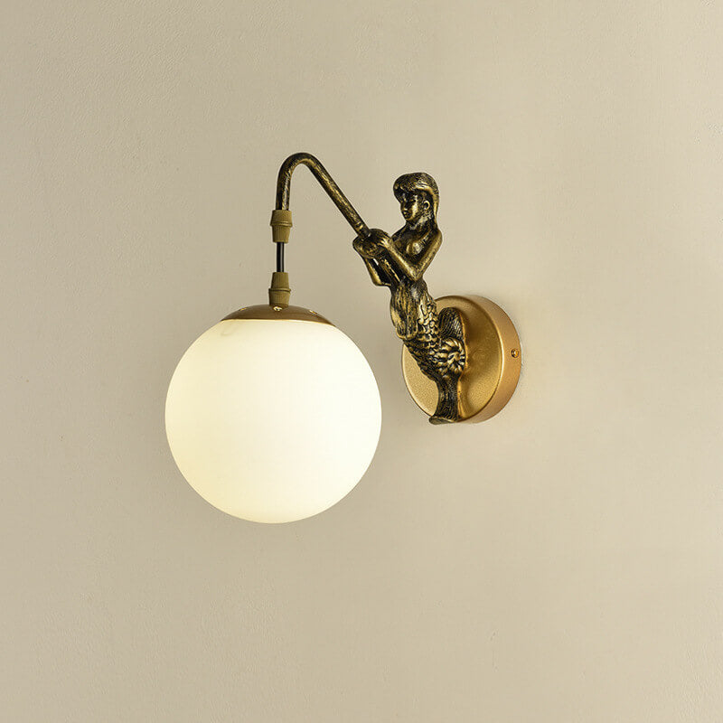 Rustikale Orb-Wandlampe - Vintage-Design Wandleuchte