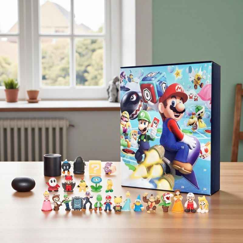 GameTrove - Super Mario Bros Figur Sammlerset mit Countdown-Funktion