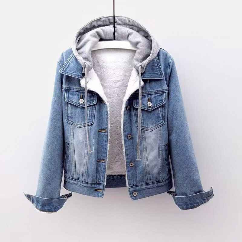 Aria Denim Kapuzenjacke