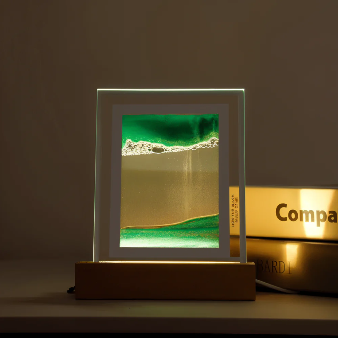 Thyra - Elegante Bewegliche Driftsand LED-Tischlampe für stilvolle Beleuchtung