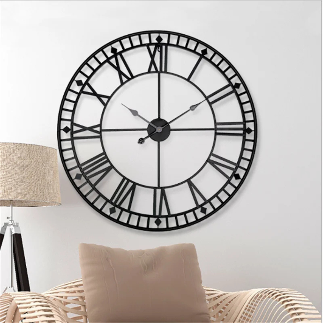 Epohi - Nostalgische Retro-Wanduhr für elegante Wohnzimmerdekoration