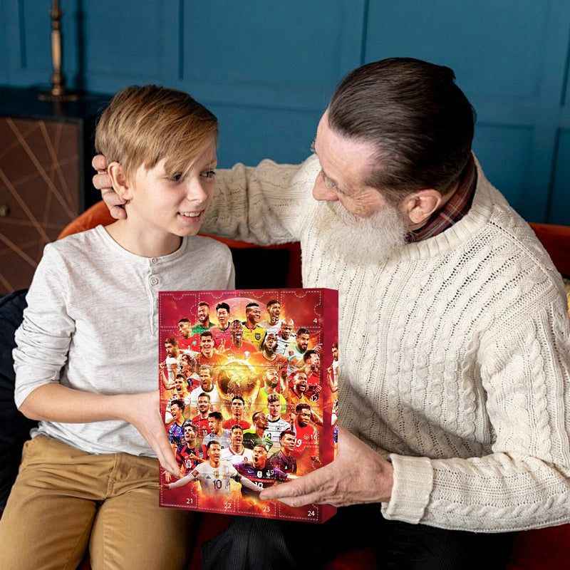 GiftGoal - Festliches Adventskalender-Fußballset für das perfekte Weihnachtsgeschenk