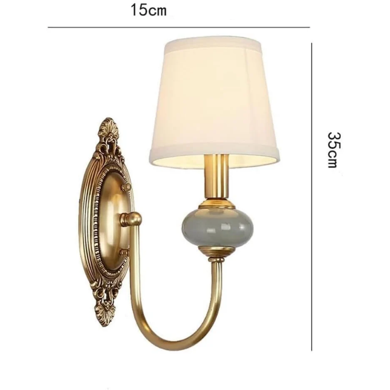 Halcyon - Charmante Vintage Retro Wandlampe aus Kupfer