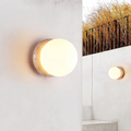 Elegancka wodoodporna lampa ścienna z trawertynu do niezawodnego oświetlenia