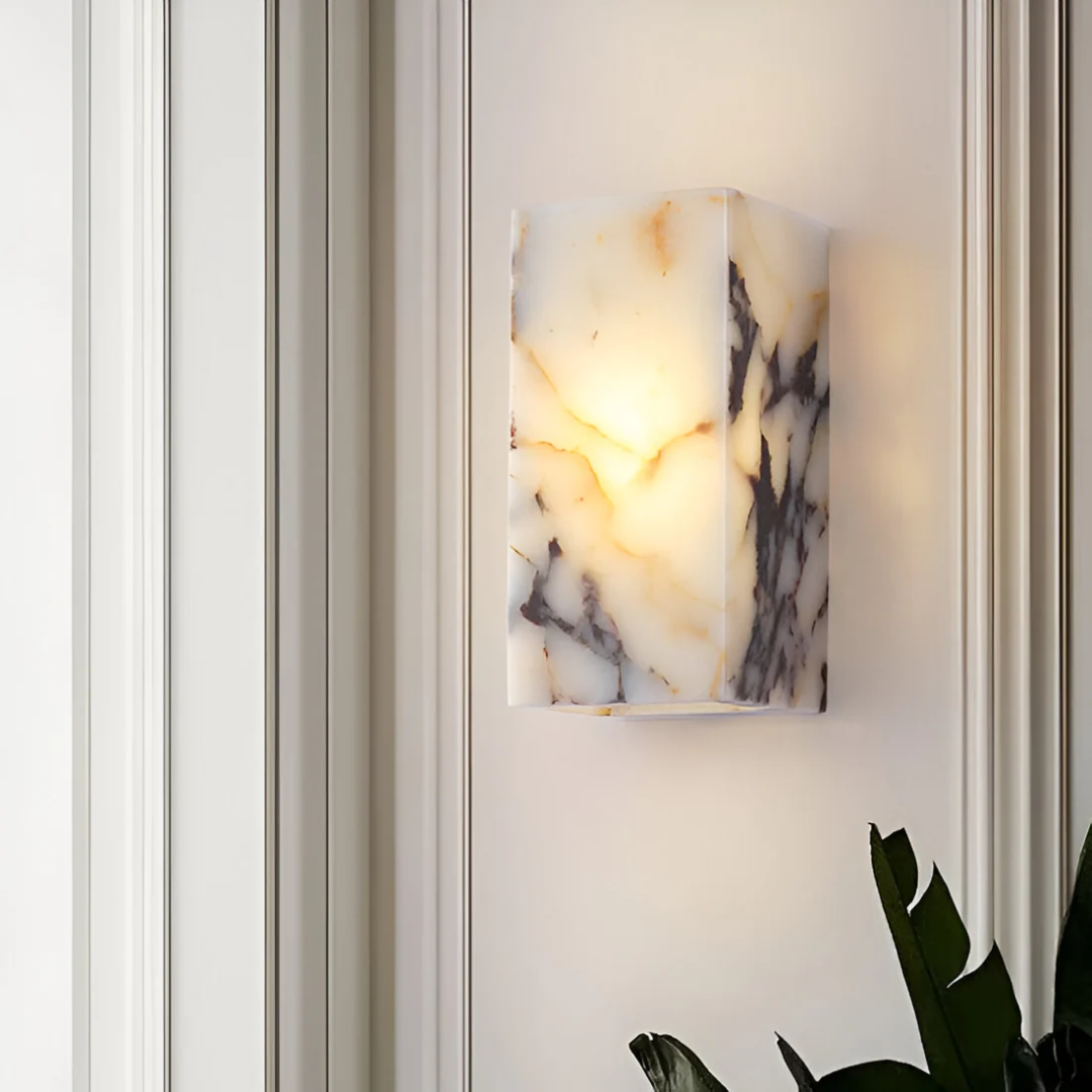 Xera - Elegante Marmor-Naturstein-Wandlampe für eine Luxuriöse Atmosphäre