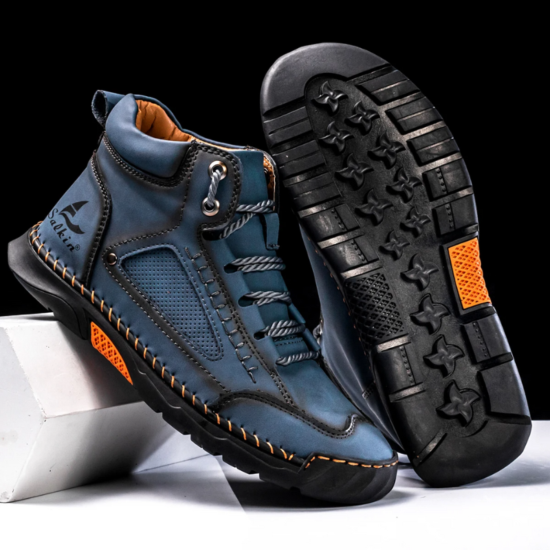 Lässige Leder-High-Top-Sneaker für den Alltag