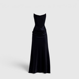 Damen Säulen-Maxikleid - Elegantes Hochzeitsgast-Kleid