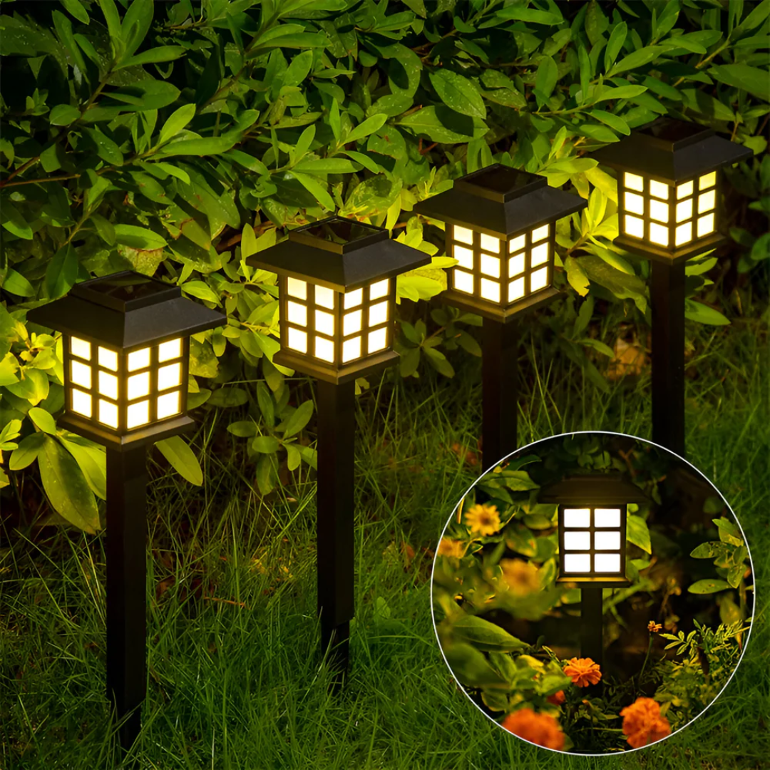 Zolaris Luxe Schwarze Außenlampe mit Solarenergie für stilvolle Gartenbeleuchtung