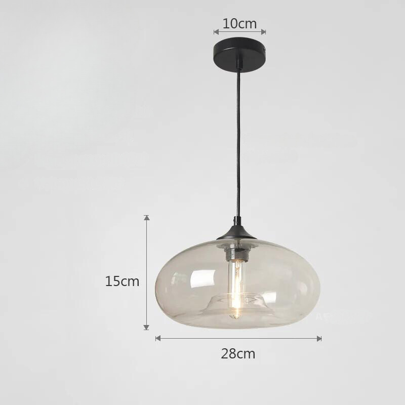 Tristara - Einzigartige Vintage-Hängelampe mit buntem Glasdesign