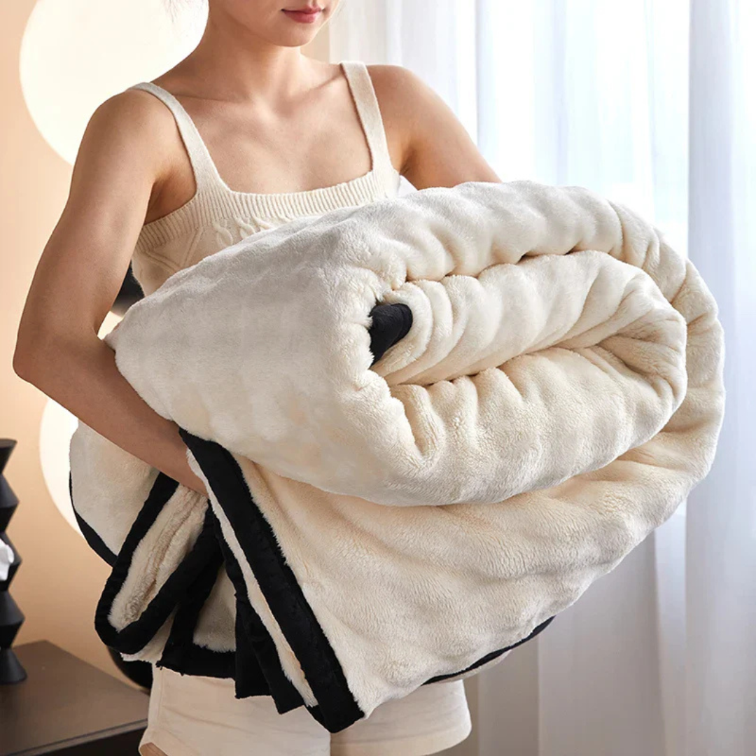 Pacis - Luxus Doppelbett-Fleece-Decke für ultimative Wärme und kuscheligen Komfort