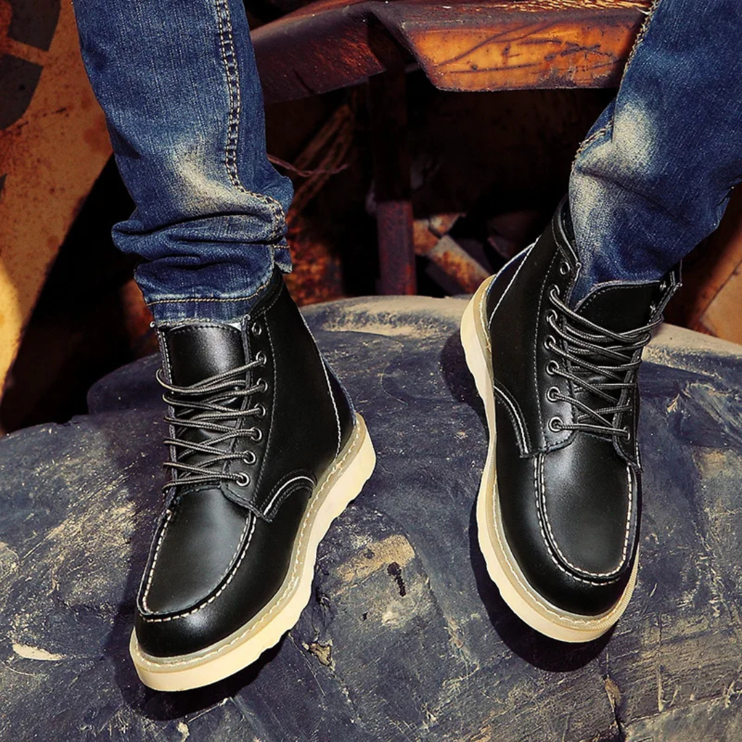 Cole - Elegante Vintage-Leder-Stiefeletten