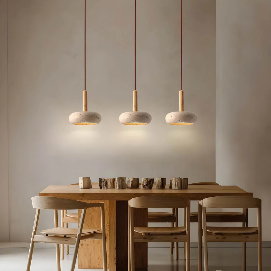 Faustina - Elegant Hängelampe im Luxus Travertin-Design