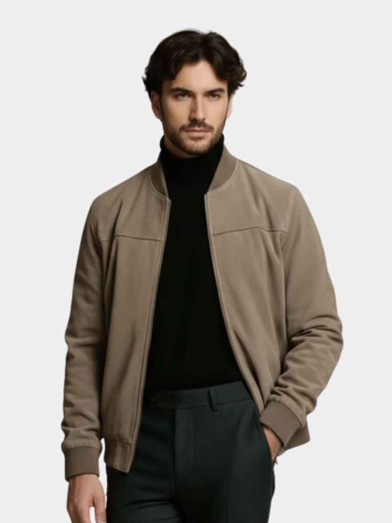 Darian™ Premium-Wildleder-Bomberjacke - Stil, Luxus und Prestige