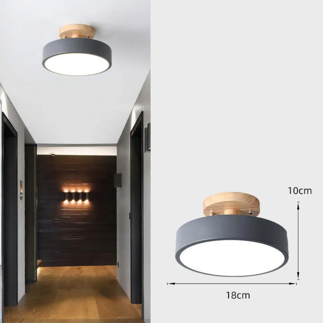 Illumine - Moderne hölzerne LED-Deckenleuchte für warme und stimmungsvolle Beleuchtung